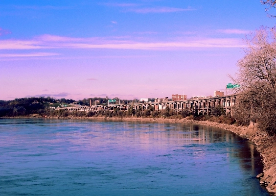 Bridge over river in St. Joseph