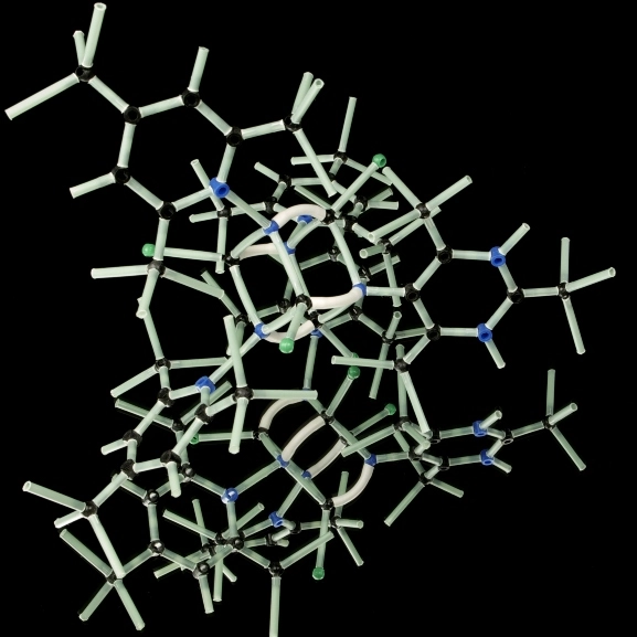 3D render of a protein structure.