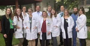 Family Medicine residents, class of 2021, posing for a group picture.