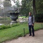 Mohammed standing in outside garden