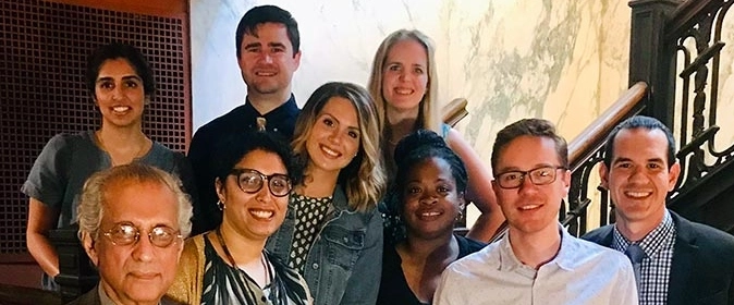 OBGYN fellows posing for a group photo.