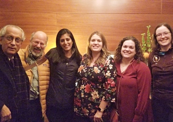 OBGYN faculty and fellows pose for a photo on a group outing.