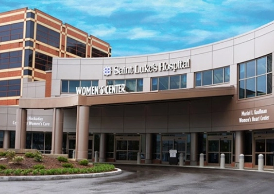 Exterior of the women's center at Saint Luke's Hospital.