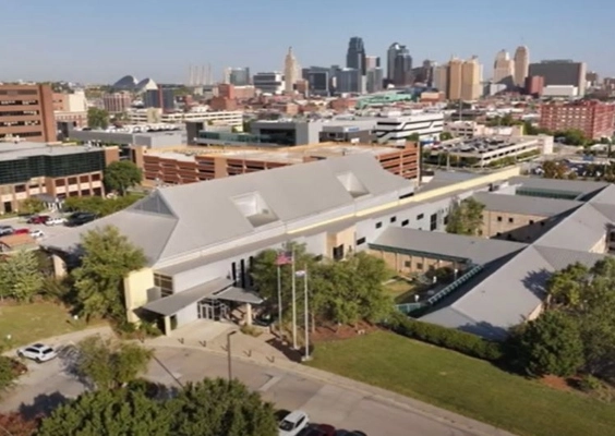 Birdseye view of the Center for Behavioral Medicine in Kansas City.