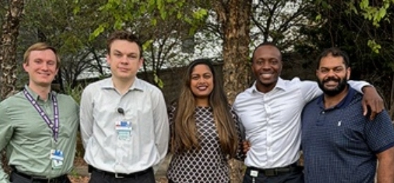 Psychiatry residents posing for a group photo.