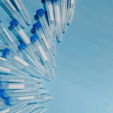 Sample tubes on a table.